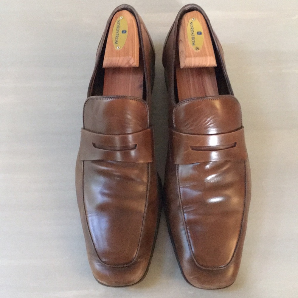 SALVATORE FERRAGAMO Leather Penny Loafers Shoes
